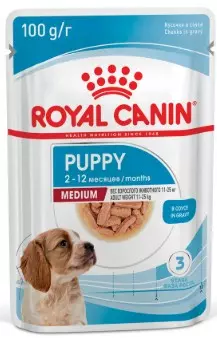 Royal Canin Medium Puppy Пауч для щенков средних пород, соус, 100 гр