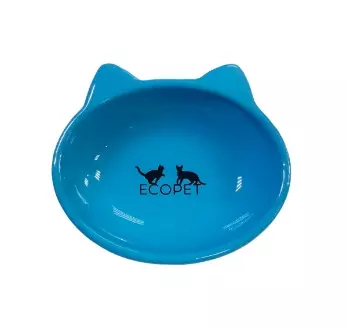 Миски ECOPET голубая,  овальная, 190 мл - ШК