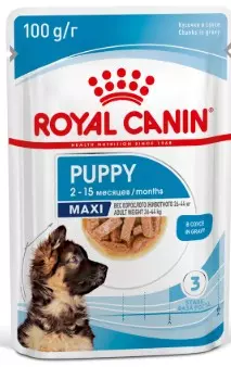 Royal Canin Maxi Puppy Пауч для щенков крупных пород, соус, 100 гр