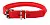 COLLAR Ошейник "WAUDOG Glamour" круглый для длинношерстных собак (ширина 10мм, длина 39-47см) красный