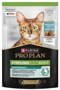 Pro Plan® Пауч для стерилизованных кошек, паштет, Океаническая рыба, 75 гр