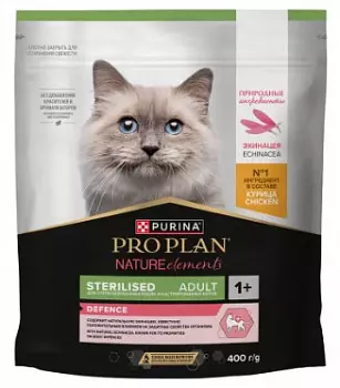 Pro Plan® Defence Корм для стерилизованных кошек, Курица, 400 гр Pro Plan® Defence Корм для стерилизованных кошек, Курица, 400 гр