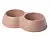 My Pets Solutions миска двойная ENJOY 7 2x0,25 л капучино (32030)