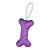 Mr.Kranch Игрушка для собак мелких и средних пород Косточка с канатом, 31*9*4 см, фиолетовая