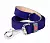 Collar Поводок WAUDOG Classic, кожа, стандартный карабин (ширина 20 мм, длина 122 cм) фиолетовый