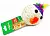 Triol Игрушка для кошек Мяч-мордашка с перьями, 6,5 см