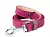 Collar Поводок WAUDOG Classic, кожа, стандартный карабин (ширина 20 мм, длина 122 cм) розовый