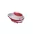 M-Pets Щетка для мытья животных с дозатором для мыла Рубиз, красная, 11,5*7,5 см 