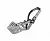 ZооM Намордник пластиковый №1 Silver Reflex светоотражающий металлик 14 см (шпиц)