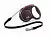 Flexi Black Design S Поводок-рулетка (до 12 кг) 5 м трос, черный/розовый