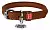 COLLAR Ошейник "WAUDOG Soft" круглый с адресником (диаметр 6мм, длина 17-20см) коричневый     