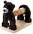 Чистый котик CT18088 Игрушка-когтеточка для кошек Медведь, 29*16*26 см