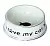 N1 Миска керамическая "I love my cat", 12,5*5 см, 190 мл
