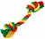 Doglike Dental Knot Игрушка для собак Грейфер с 2 узлами, канатный, цветной, большой, 24 см